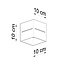Deckenspot LOBO Grau - 1x G9 Fassung - max. 40W - exkl. LED's