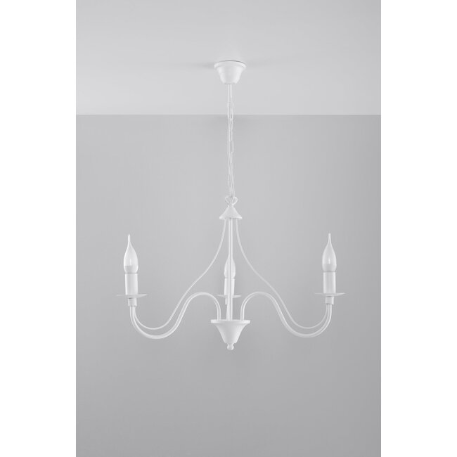 Kronleuchter MINERWA 3 Weiß - 3x E14 Fassung - max. 3x40W - exkl. LED's