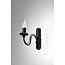 Wandleuchte MINERWA Schwarz - 1x E14 Fassung - max. 40W - exkl. LED's