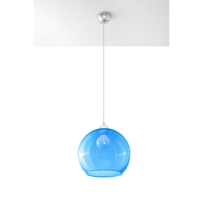 Pendelleuchte BALL Blau - 1x E27 Fassung - max. 60W - exkl. LED's