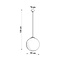 Pendelleuchte UGO 40 - 1x E27 Fassung - max. 60W - exkl. LED's