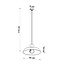 Pendelleuchte AFRA - 1x E27 Fassung - max. 60W - exkl. LED's