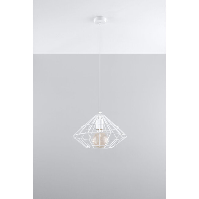 Pendelleuchte UMBERTO Wei§ - 1x E27 Fassung - max. 60W - exkl. LED's