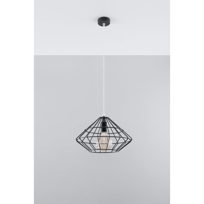 Pendelleuchte UMBERTO Schwarz - 1x E27 Fassung - max. 60W - exkl. LED's