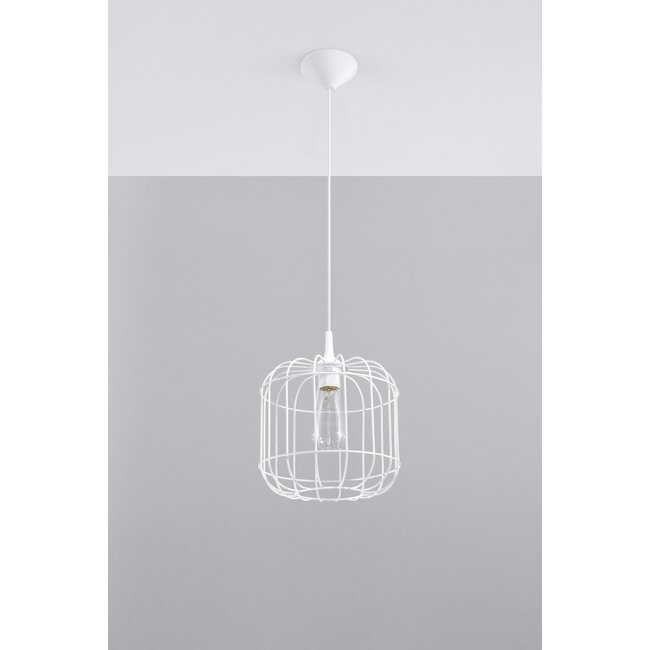 Pendelleuchte CELTA Wei§ - 1x E27 Fassung - max. 60W - exkl. LED's