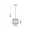 Pendelleuchte CELTA Wei§ - 1x E27 Fassung - max. 60W - exkl. LED's