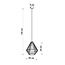 Pendelleuchte DEMI Wei§ - 1x E27 Fassung - max. 60W - exkl. LED's