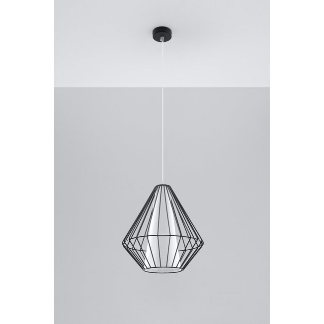 Pendelleuchte DEMI Schwarz - 1x E27 Fassung - max. 60W - exkl. LED's