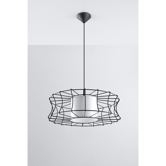 Pendelleuchte SALERNO Schwarz - 1x E27 Fassung - max. 60W - exkl. LED's