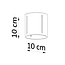 Deckenspot INEZ Grau - 1x G9 Fassung - max. 40W - exkl. LED's