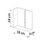 Wandleuchte LINEA - 2x G9 Fassung - max. 2x40W - exkl. LED's