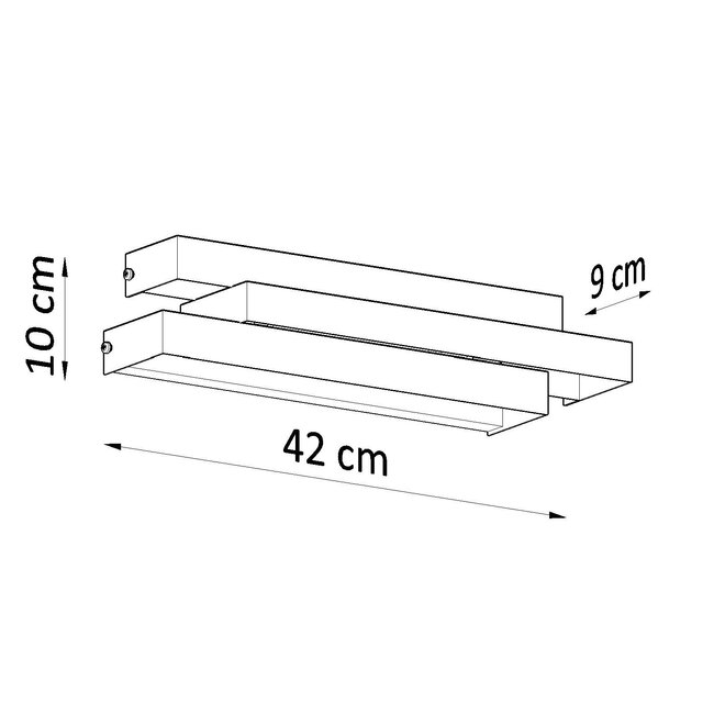 Wandleuchte FROST - 2x G9 Fassung - max. 2x40W - exkl. LED's