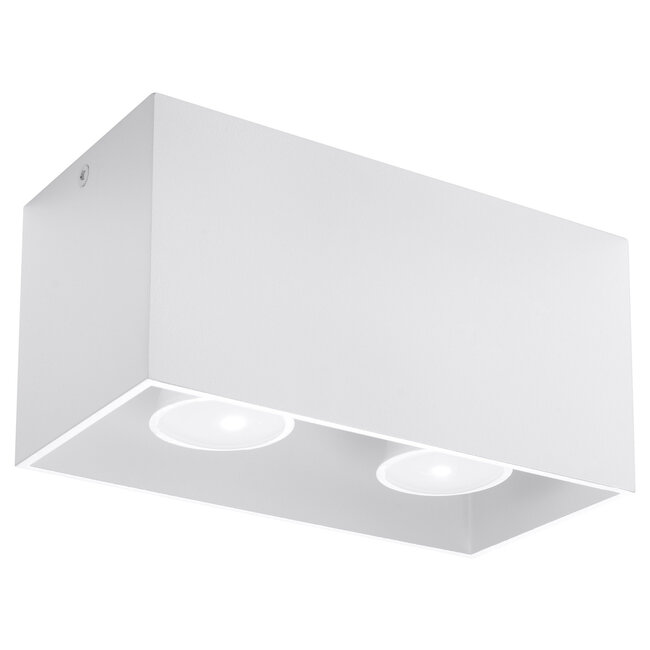 Deckenspot QUAD Weiß - 2x GU10 Fassung - max. 2x40W - exkl. LED's