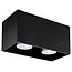 Deckenspot QUAD Schwarz - 2x GU10 Fassung - max. 2x40W - exkl. LED's