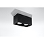 Deckenspot QUAD Schwarz - 2x GU10 Fassung - max. 2x40W - exkl. LED's