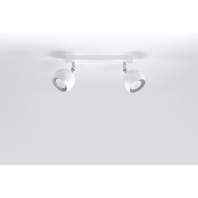 Deckenspot OCULARE 2 Weiß - 2x GU10 Fassung - max. 2x40W - exkl. LED's