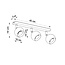 Deckenspot OCULARE 3 Weiß - 3x GU10 Fassung - max. 3x40W - exkl. LED's