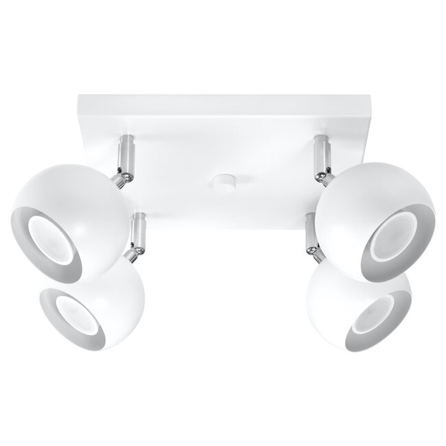 Deckenspot OCULARE 4 Weiß - 4x GU10 Fassung - max. 4x40W - exkl. LED's