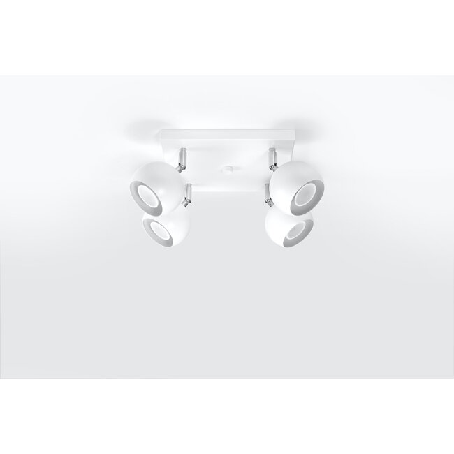 Deckenspot OCULARE 4 Weiß - 4x GU10 Fassung - max. 4x40W - exkl. LED's