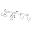 Deckenspot OCULARE 4L Weiß - 4x GU10 Fassung - max. 4x40W - exkl. LED's