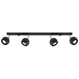 Deckenspot OCULARE 4L Schwarz - 4x GU10 Fassung - max. 4x40W - exkl. LED's