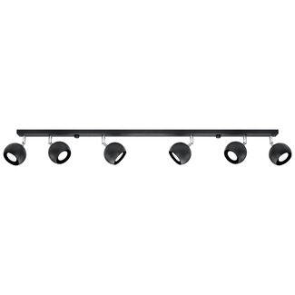 Deckenspot OCULARE 6L Schwarz - 6x GU10 Fassung - max. 6x40W - exkl. LED's