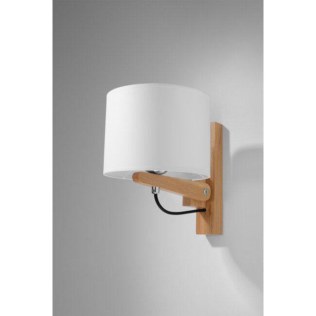 Wandleuchte LEGNO Natur Holz - 1x E27 Fassung - max. 60W - exkl. LED's