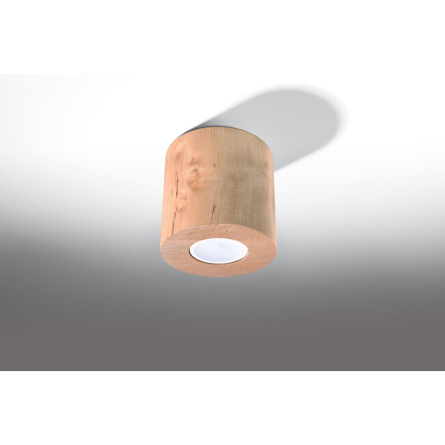 Deckenspot ORBIS Natur Holz - 1x GU10 Fassung - max. 40W - exkl. LED's