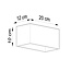 Wandleuchte QUAD MAXI Weiß - 2x GU10 Fassung - max. 2x40W - exkl. LED's