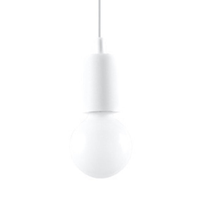 Pendelleuchte DIEGO 1 Weiß - 1x E27 Fassung - max. 60W - exkl. LED's