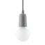 Pendelleuchte DIEGO 1 Grau - 1x E27 Fassung - max. 60W - exkl. LED's