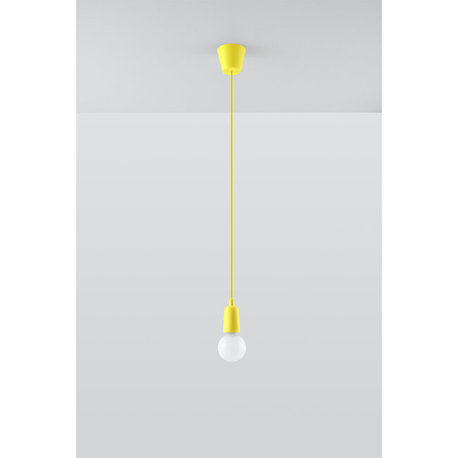 Pendelleuchte DIEGO 1 Gelb - 1x E27 Fassung - max. 60W - exkl. LED's