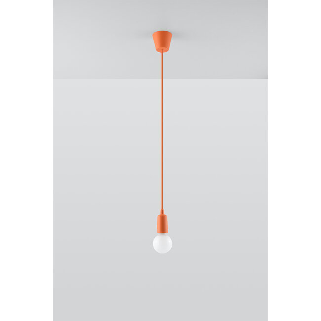 Pendelleuchte DIEGO 1 Orange - 1x E27 Fassung - max. 60W - exkl. LED's