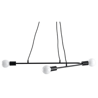 Pendelleuchte ASTRAL 3 Schwarz - 3x E27 Fassung - max. 3x60W - exkl. LED's