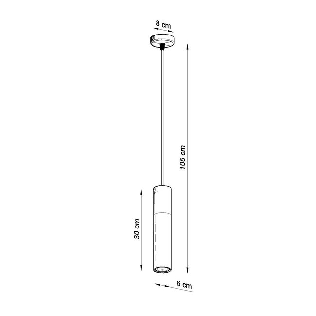 Pendelleuchte PABLO Schwarz - 1x GU10 Fassung - max. 40W - exkl. LED's