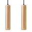Pendelleuchte LINO 2 Holz - 2x GU10 Fassung - max. 2x40W - exkl. LED's