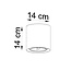 Deckenspot CULLO Beton - 1x GU10 Fassung - max. 40W - exkl. LED's