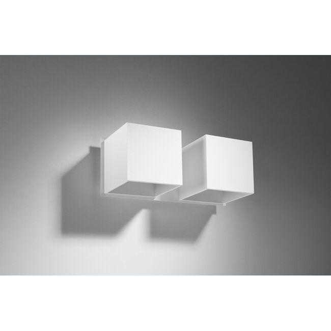 Wandleuchte QUAD 2 Weiß - 2x GU10 Fassung - max. 2x40W - exkl. LED's