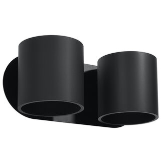 Wandleuchte ORBIS 2 Schwarz - 2x GU10 Fassung - max. 2x40W - exkl. LED's