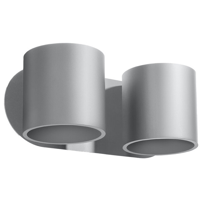 Wandleuchte ORBIS 2 Grau - 2x GU10 Fassung - max. 2x40W - exkl. LED's