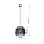 Pendelleuchte GATE Weiß - 1x E27 Fassung - max. 60W - exkl. LED's