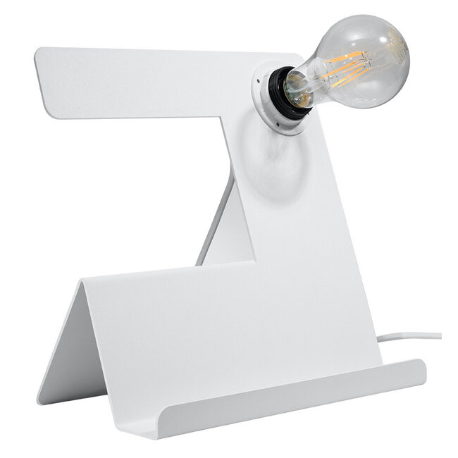 Schreibtischlampe INCLINE Weiß - 1x E27 Fassung - max. 60W - exkl. LED's