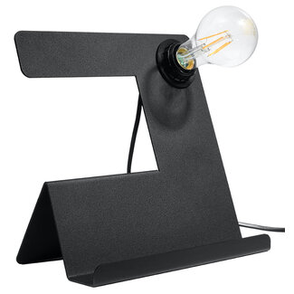 Schreibtischlampe INCLINE Schwarz - 1x E27 Fassung - max. 60W - exkl. LED's