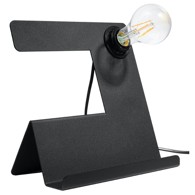Schreibtischlampe INCLINE Schwarz - 1x E27 Fassung - max. 60W - exkl. LED's