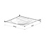 Deckenspot LUNA 2 Weiß - inkl. 4x G13 LEDs - 3000K Warmweiß - 1080Lm