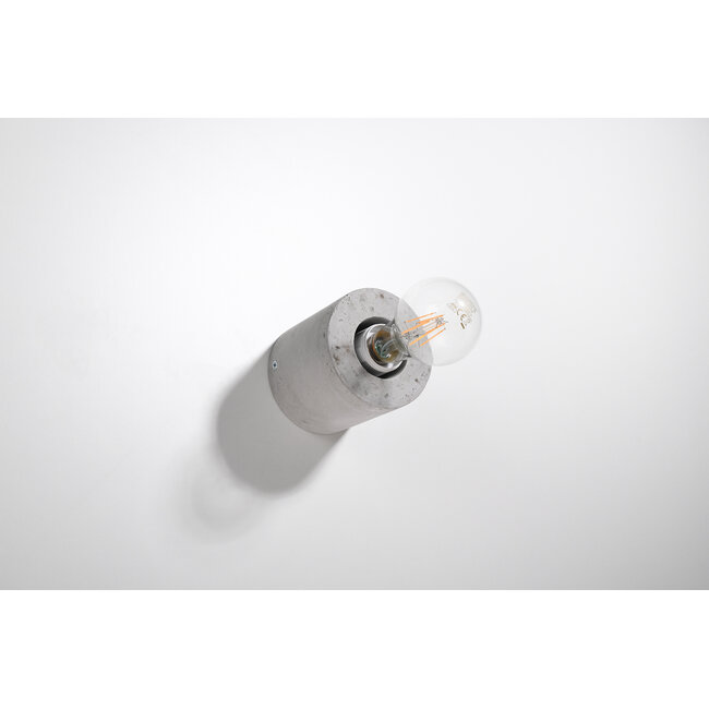 Wandleuchte SALGADO Beton - 1x E27 Fassung - max. 60W - exkl. LED's