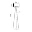 Bodenleuchte AUSTIN 2 - 1x E27 Fassung - max. 60W - exkl. LED's