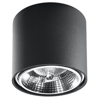 Deckenspot TIUBE Schwarz - 1x GU10 / ES111 Fassung - max. 40W - exkl. LED's