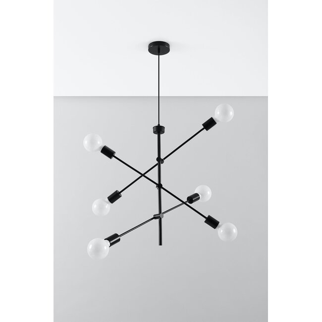 Kronleuchter CONCEPT 6 - 6x E27 Fassung - max. 6x60W - exkl. LED's