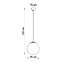 Pendelleuchte UGO 30 - 1x E27 Fassung - max. 60W - exkl. LED's